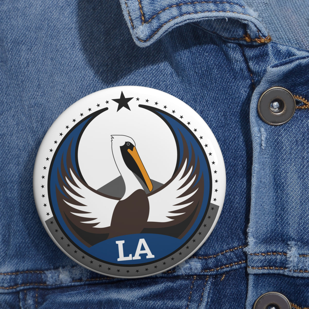 Bird Rebels Pin Button – LA – Light