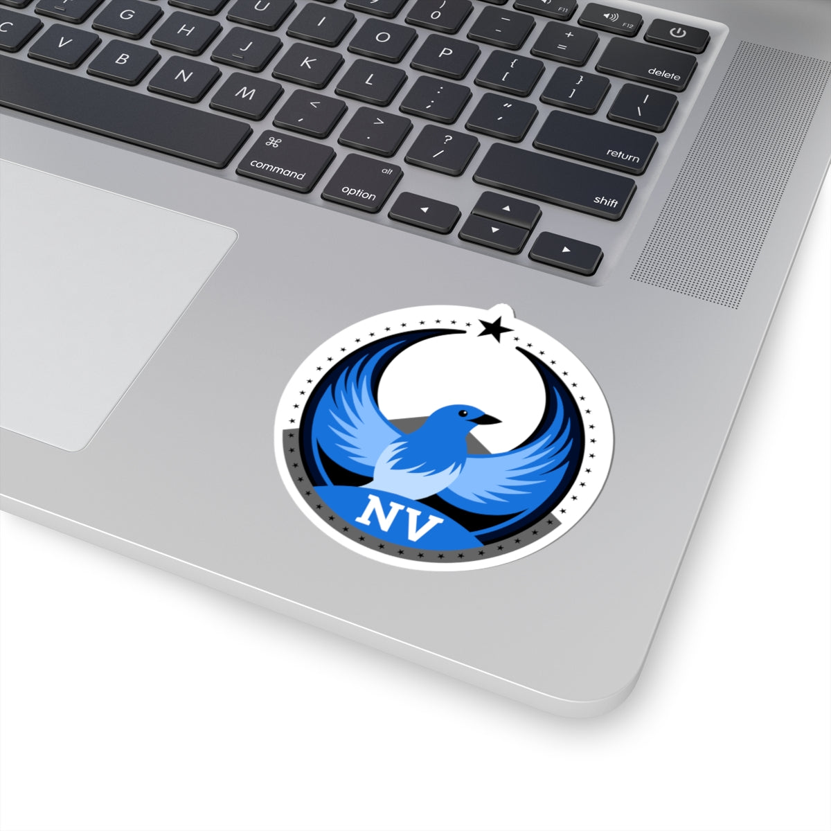 Nevada Mountain Bluebird Light Kiss-Cut Sticker | Bird Rebels NV Community Pride Decal