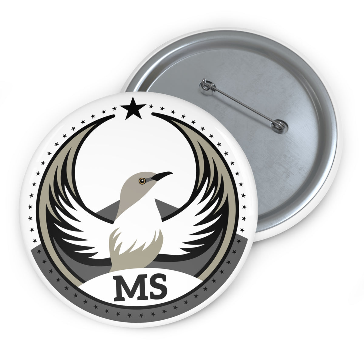 Bird Rebels Pin Button – MS – Light