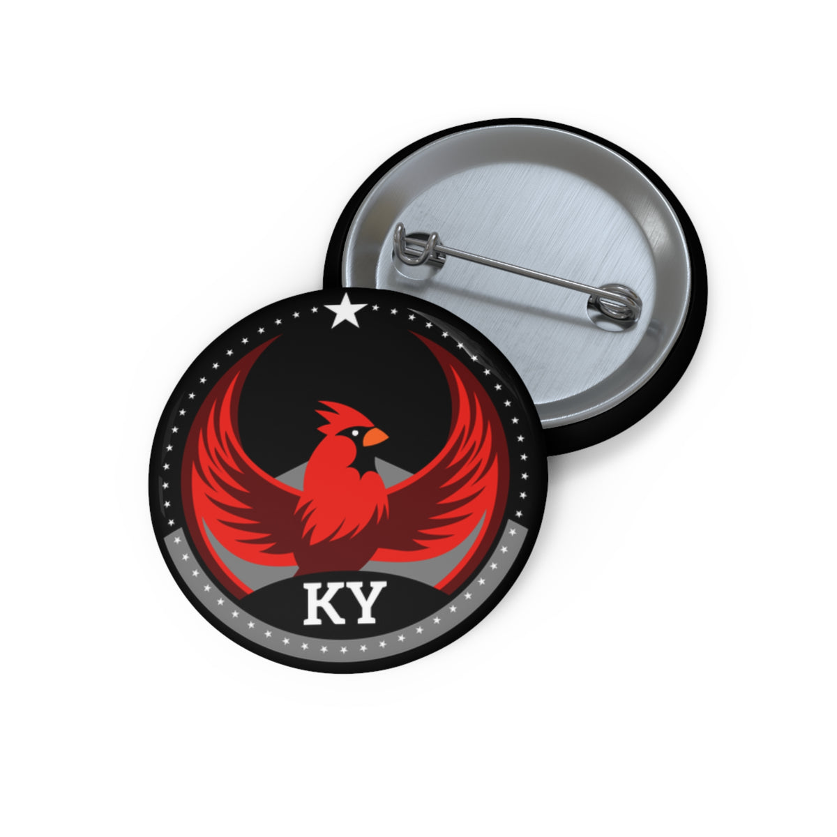 Bird Rebels Pin Button – KY – Dark