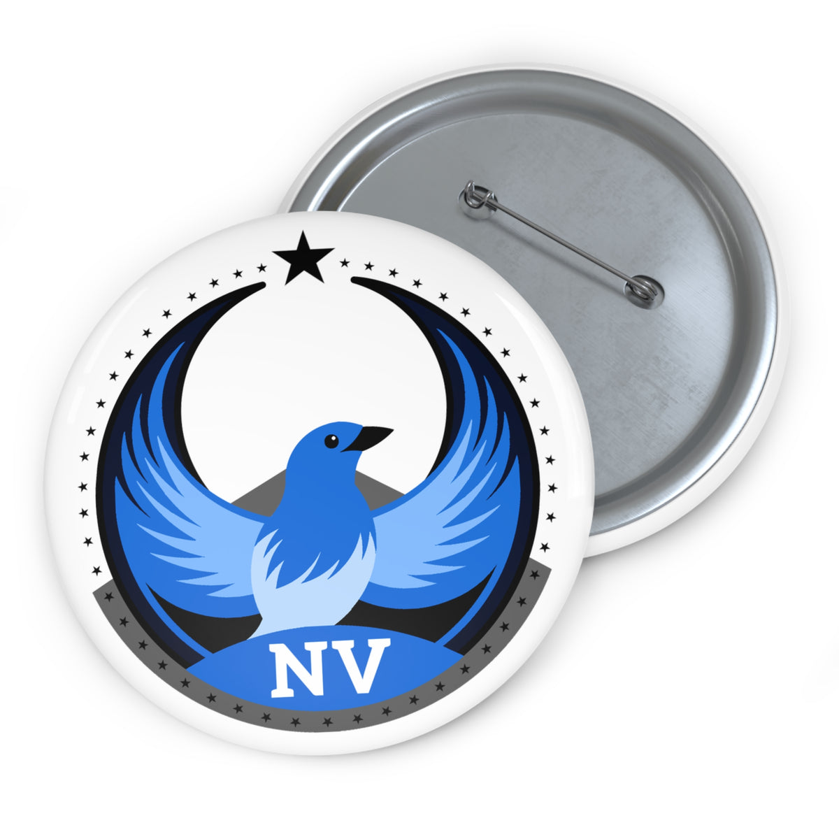 Bird Rebels Custom Pin Button – NV – Light