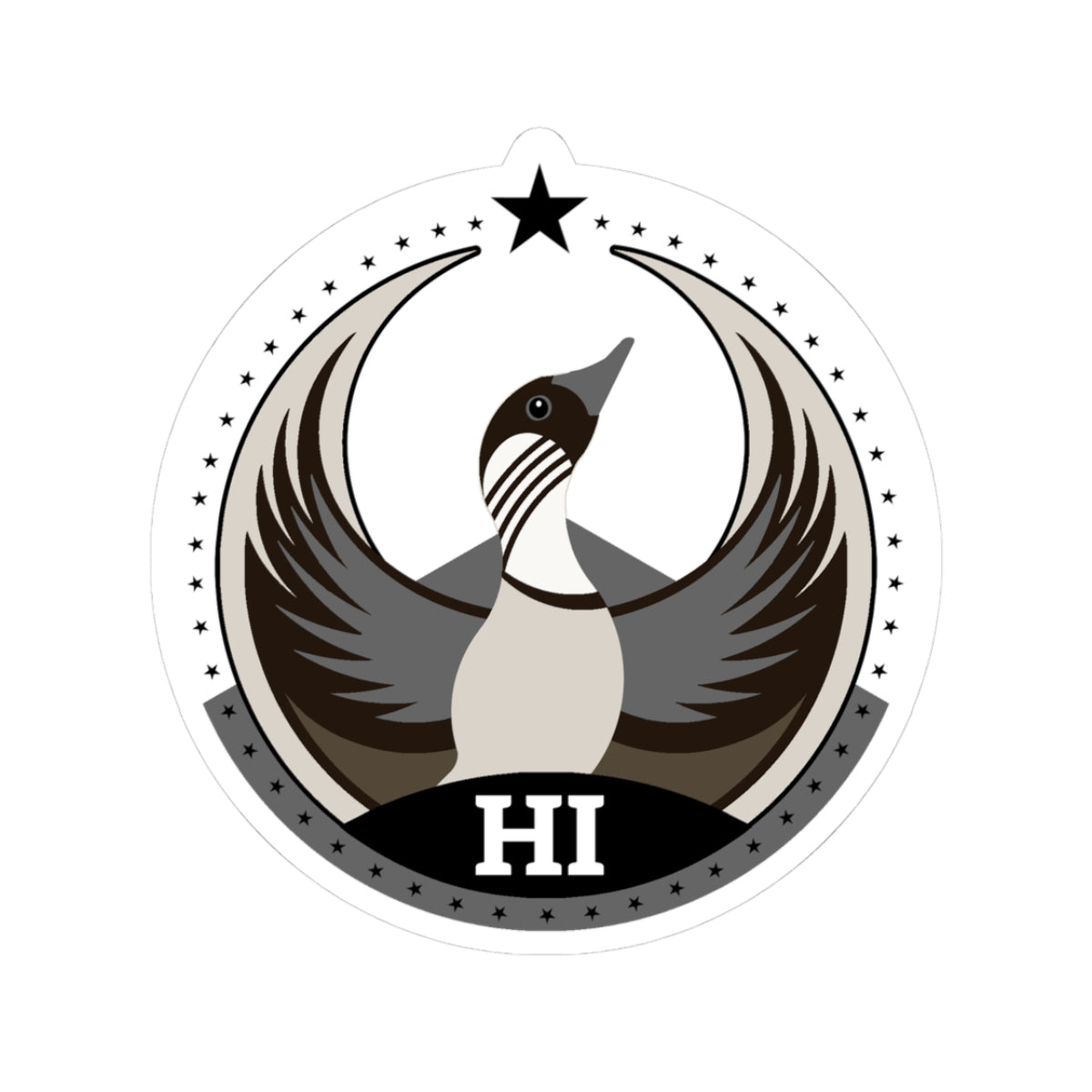 Hawaii Nene Light Kiss-Cut Sticker | Bird Rebels HI Community Pride Decal