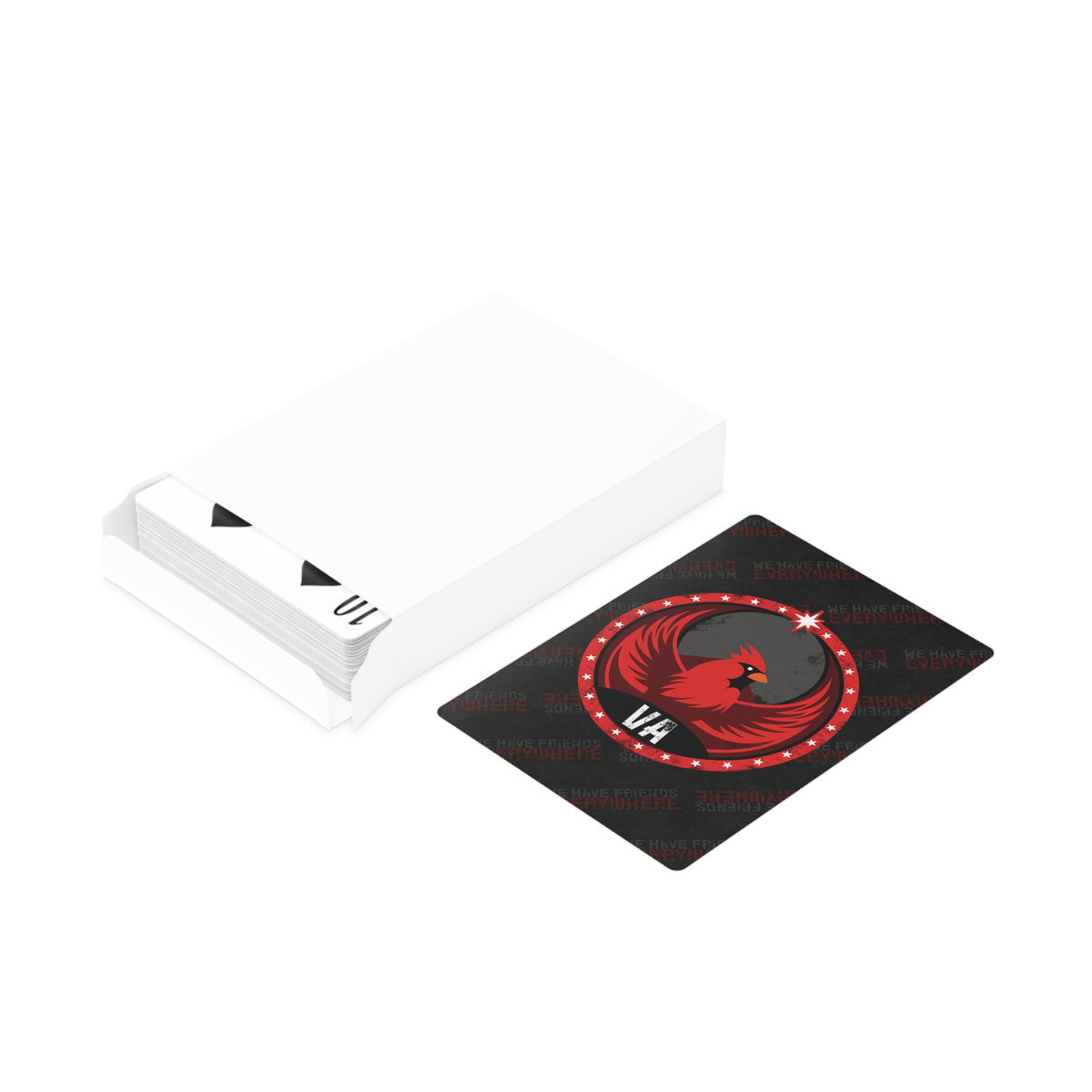 Virginia Cardinal Rebel - Poker Cards - VA - We Have Friends Everywhere