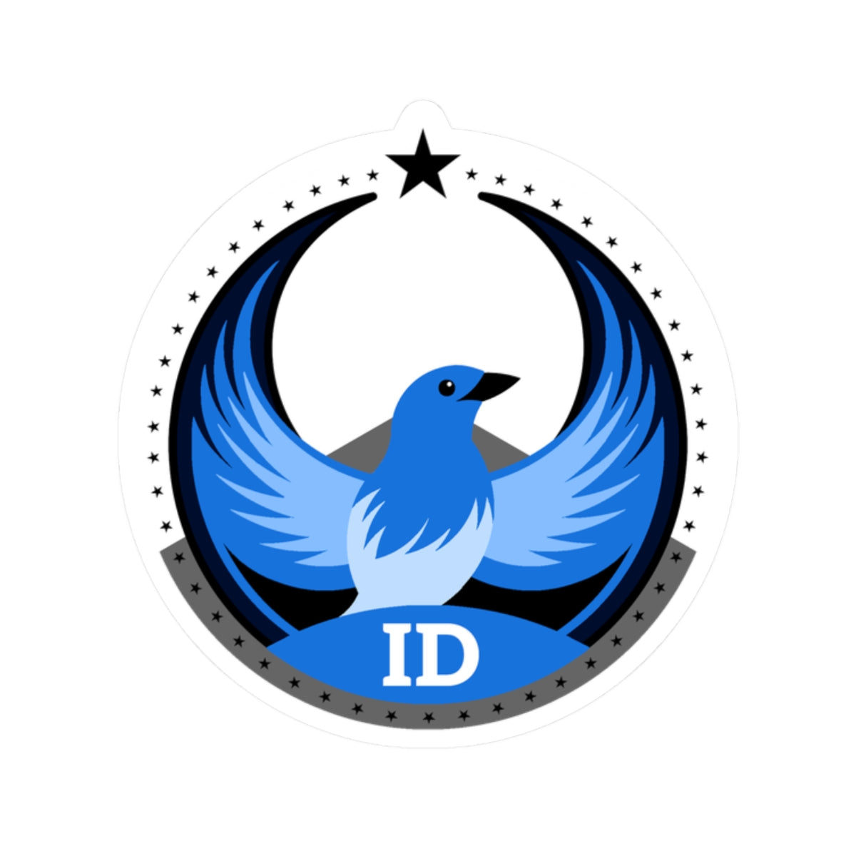 Idaho Mountain Bluebird Light Kiss-Cut Sticker | Bird Rebels ID Community Pride Decal