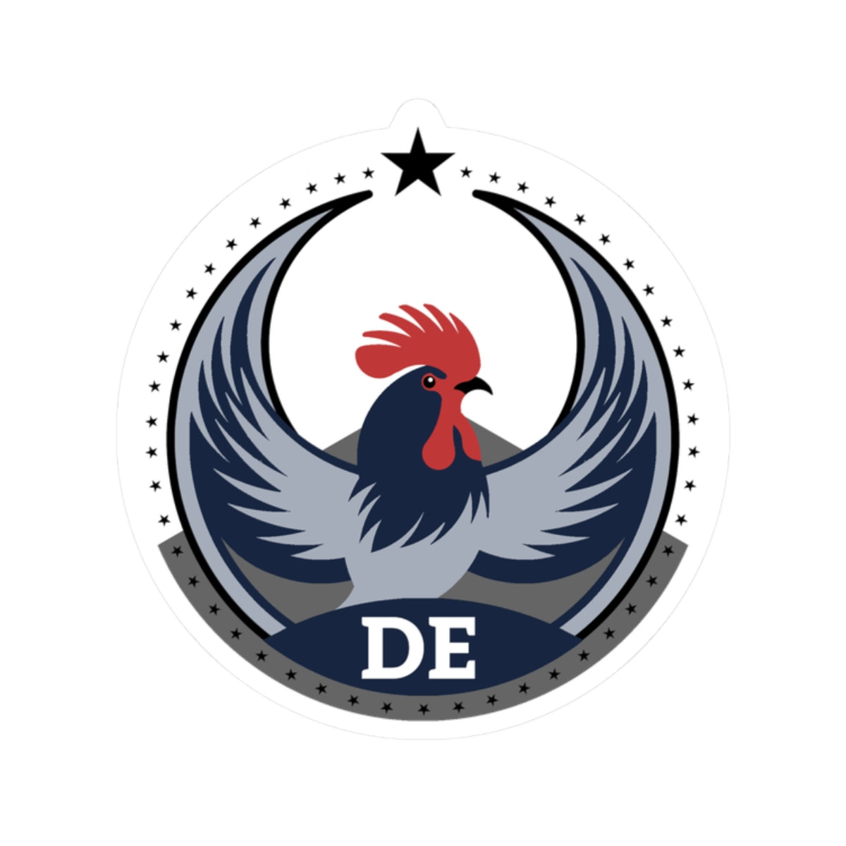 Delaware Delaware Blue Hen Light Kiss-Cut Sticker | Bird Rebels DE Community Pride Decal