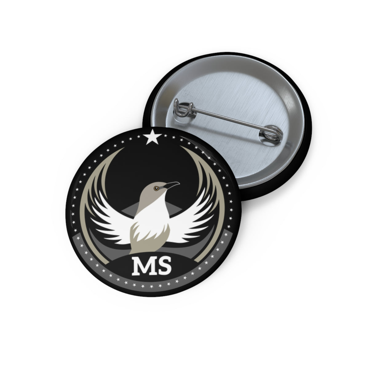 Bird Rebels Pin Button – MS – Dark