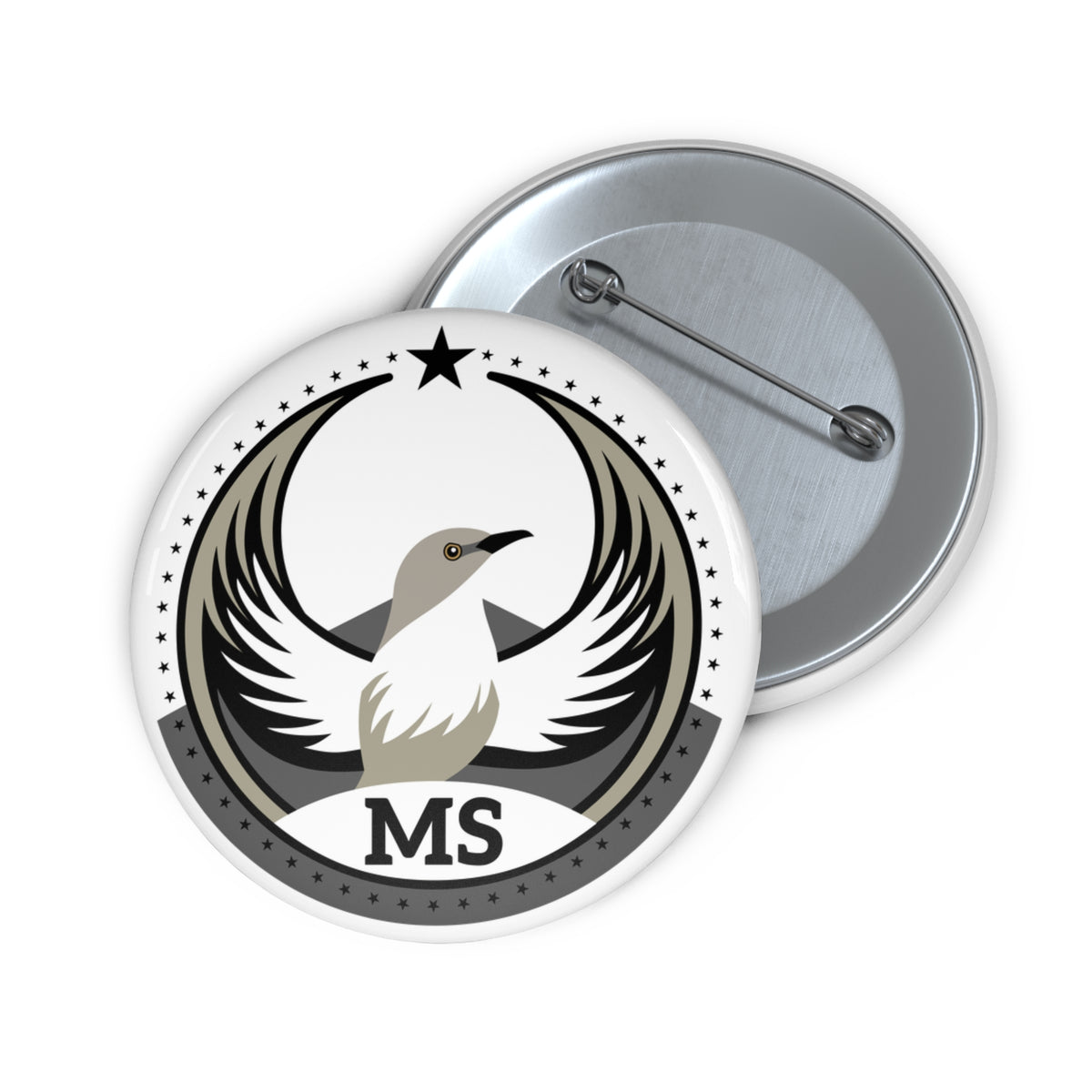 Bird Rebels Pin Button – MS – Light