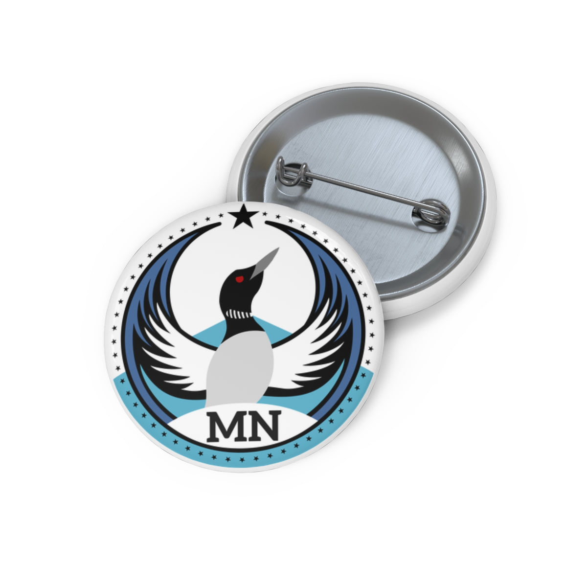 Bird Rebels Pin Button – MN – Light