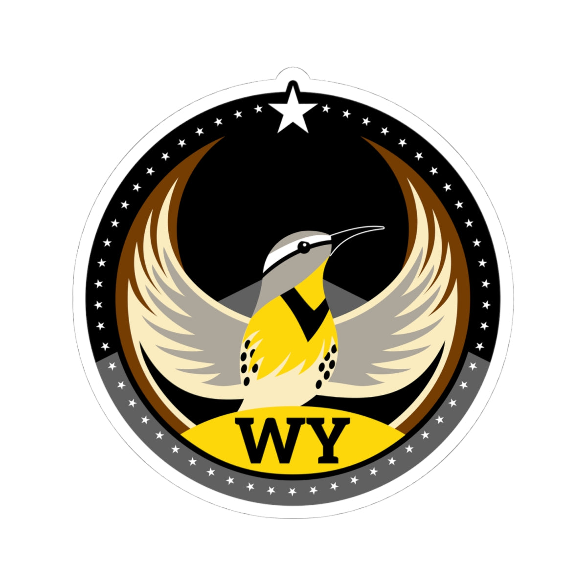Bird Rebels Kiss-Cut Stickers – WY – Dark