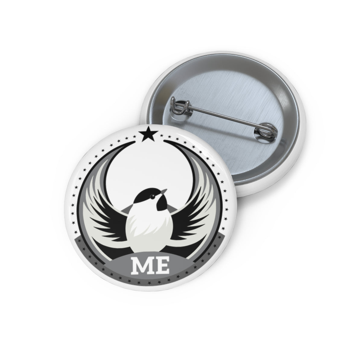 Bird Rebels Custom Pin Button – ME – Light