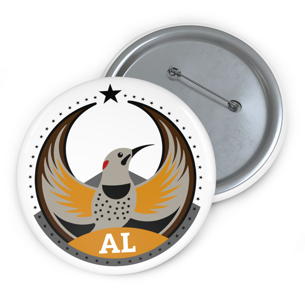 Bird Rebels Custom Pin Button – AL – Light