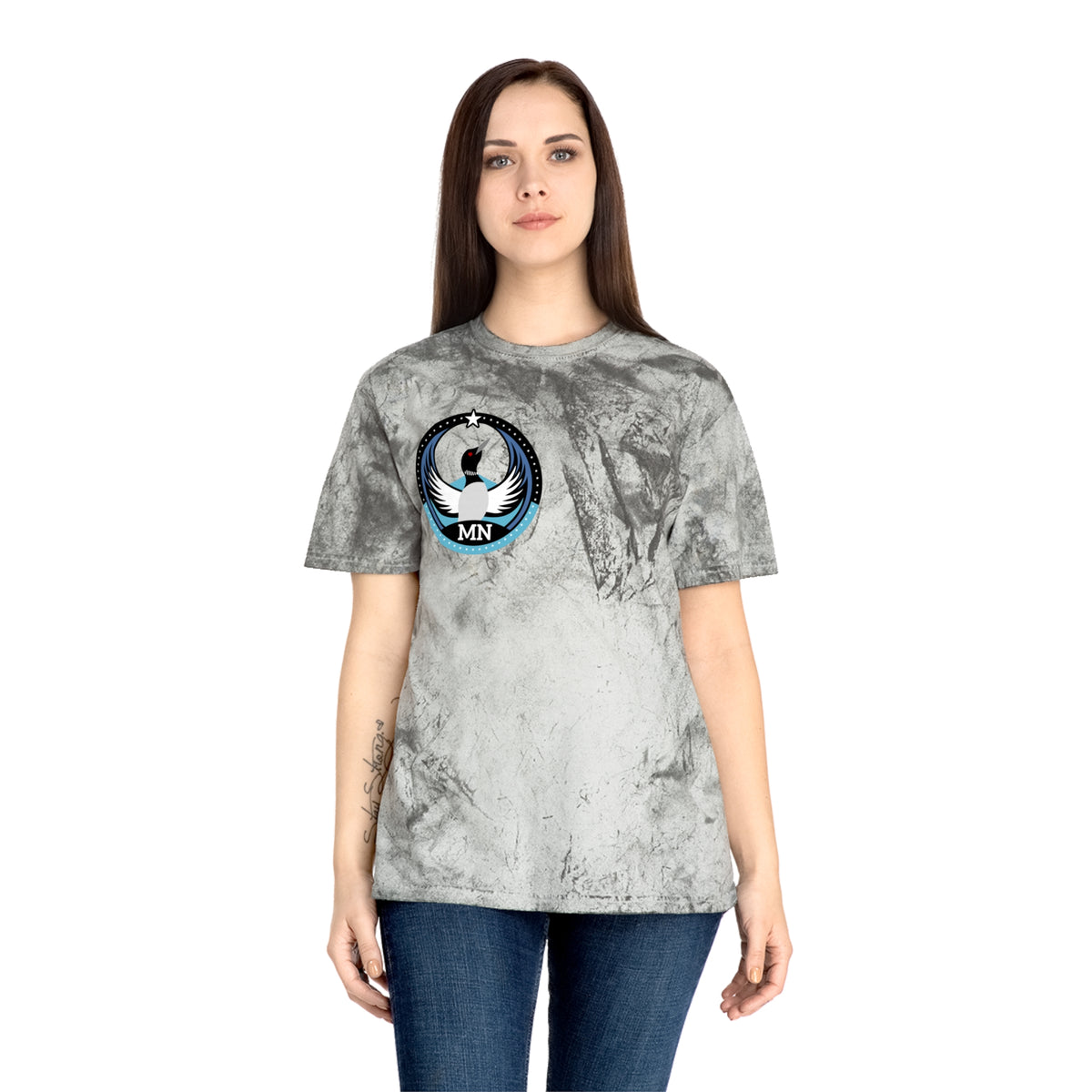 Minnesota Common Loon Bird Rebel – Dark | Comfort Colors Color Blast Tee