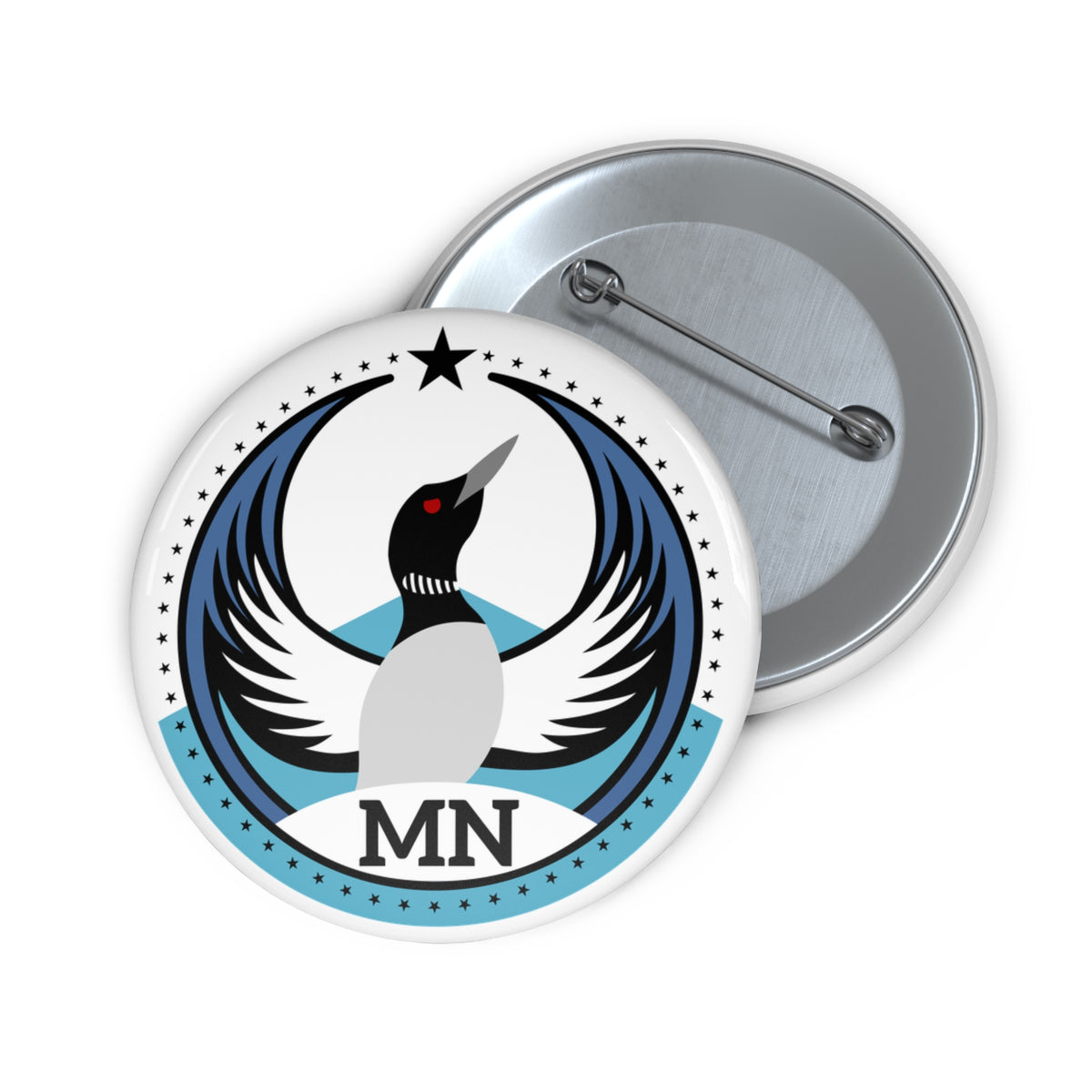 Bird Rebels Pin Button – MN – Light
