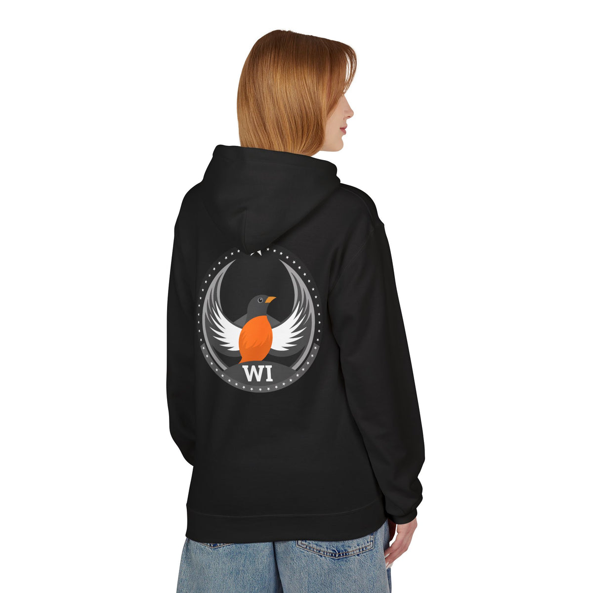 Bird Rebels Midweight Softstyle Fleece Hoodie – WI – Dark