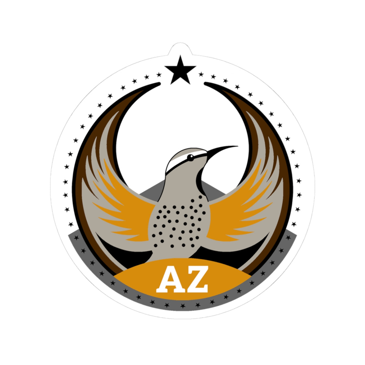Arizona Cactus Wren Light Kiss-Cut Sticker | Bird Rebels AZ Community Pride Decal