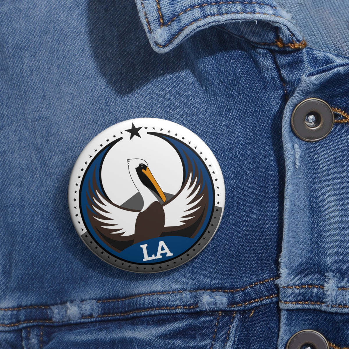 Bird Rebels Pin Button – LA – Light