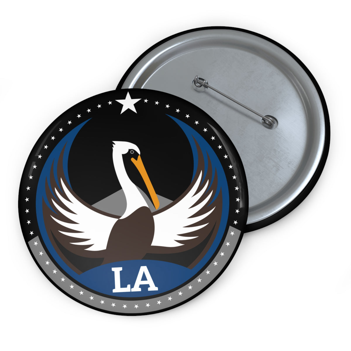Bird Rebels Pin Button – LA – Dark