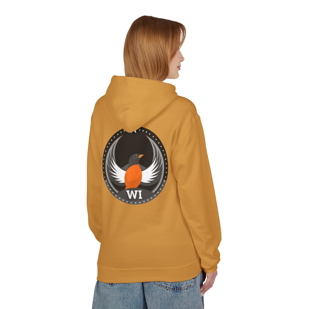 Bird Rebels Midweight Softstyle Fleece Hoodie – WI – Dark