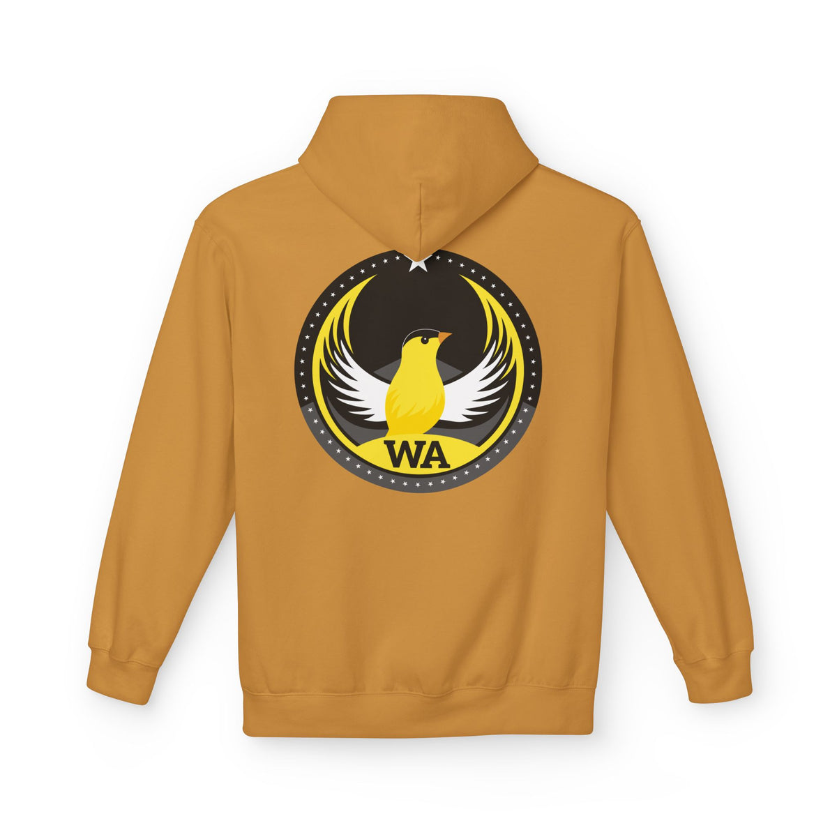 Bird Rebels Midweight Softstyle Fleece Hoodie – WA – Willow Goldfinch – Dark
