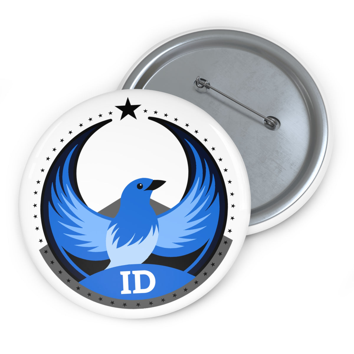 Bird Rebels Custom Pin Button – ID – Light