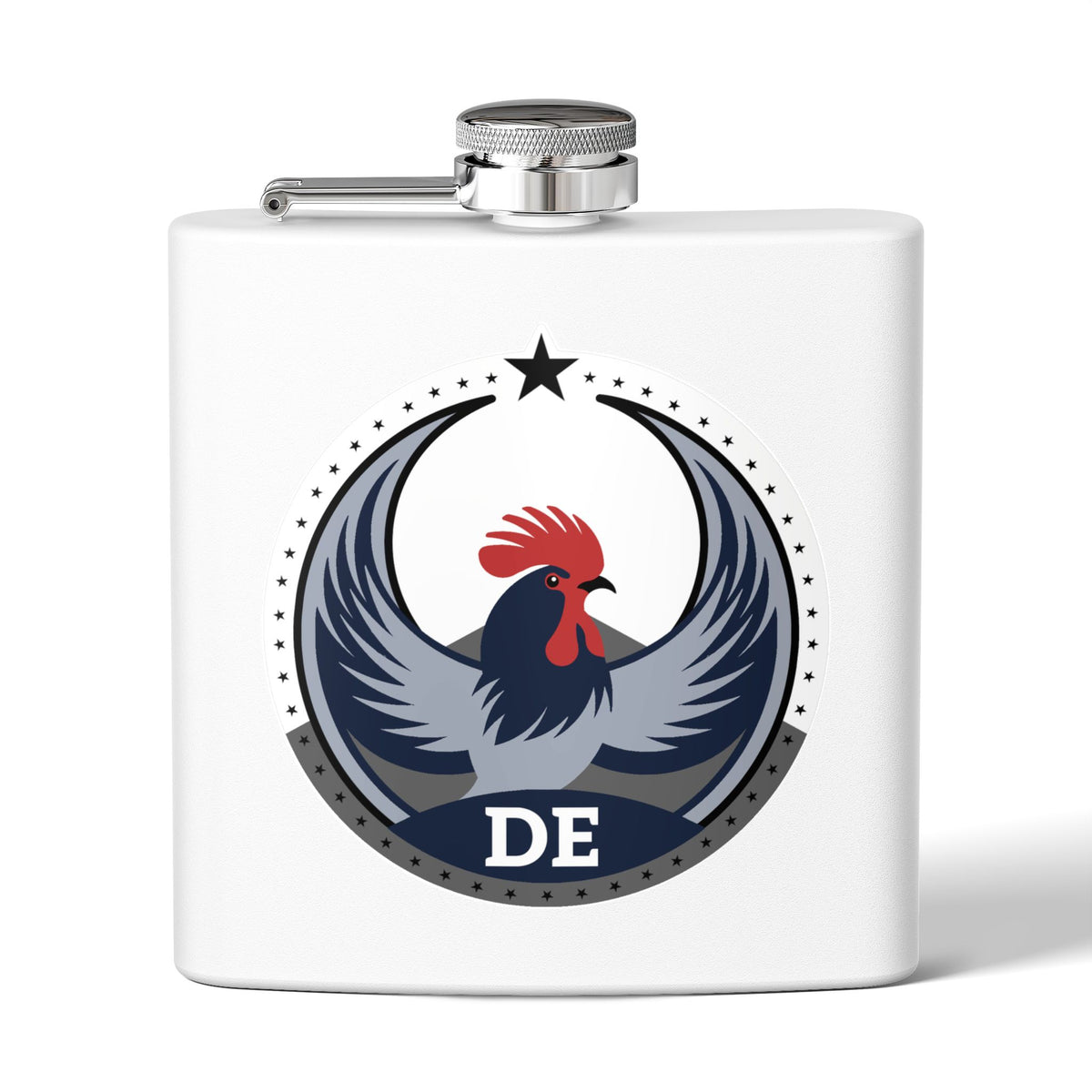 Bird Rebels 6oz Stainless Steel Flask – DE – Light