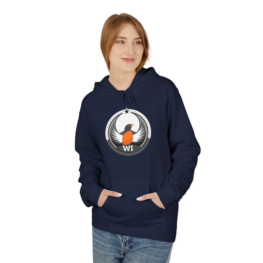 Bird Rebels Midweight Softstyle Fleece Hoodie – WI – Light