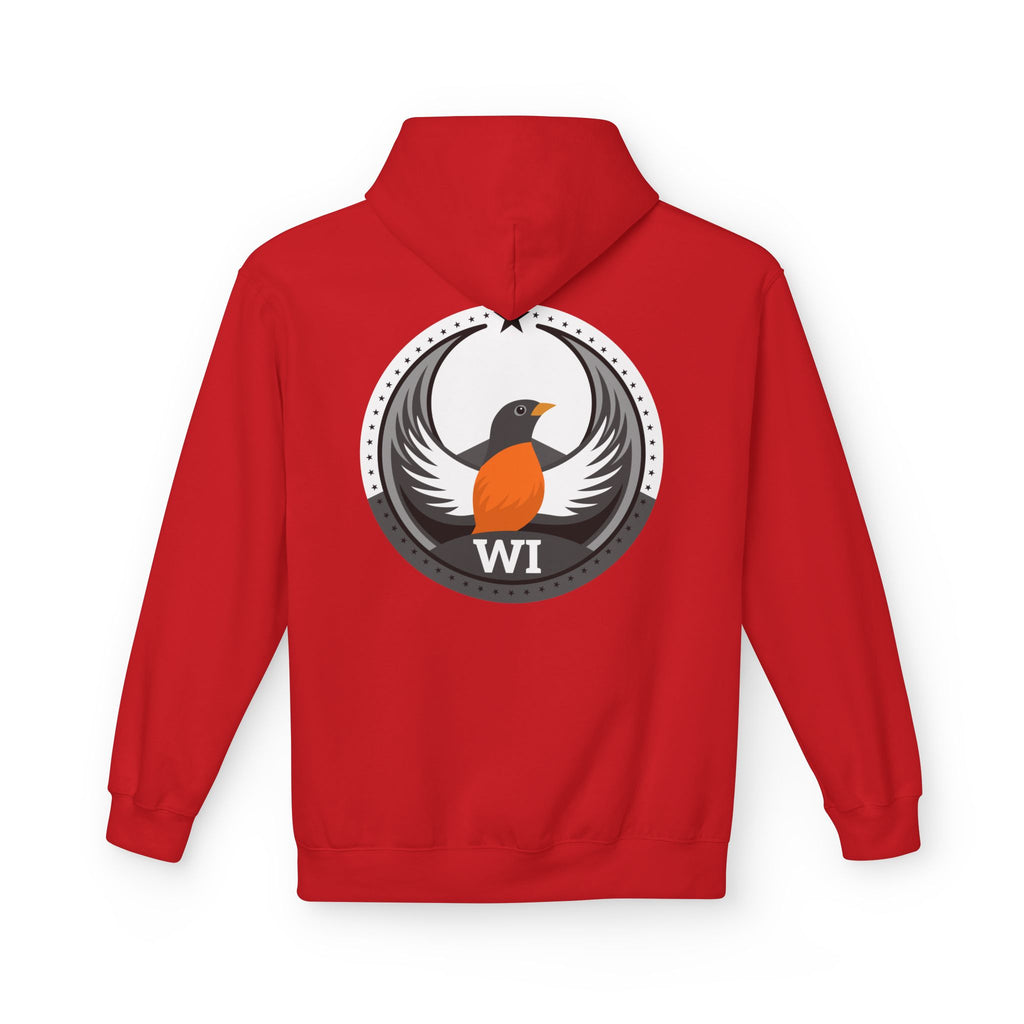 Bird Rebels Midweight Softstyle Fleece Hoodie – WI – Light