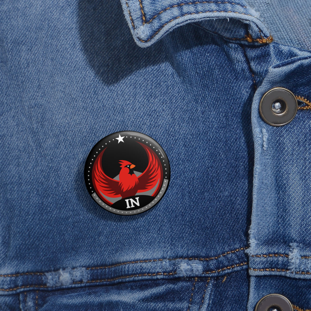 Bird Rebels Pin Button – IN – Dark