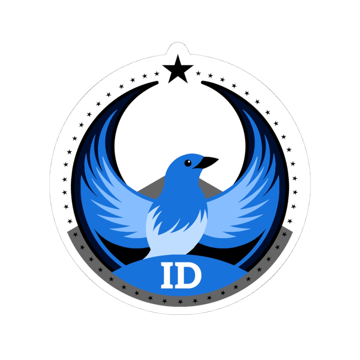 Idaho Mountain Bluebird Light Kiss-Cut Sticker | Bird Rebels ID Community Pride Decal