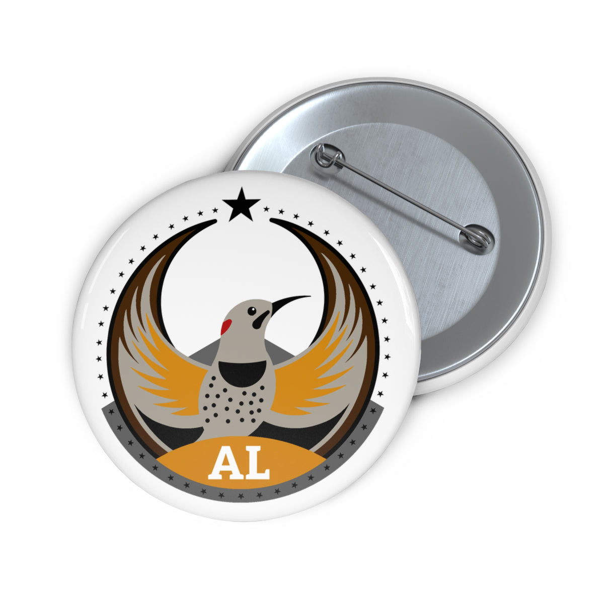 Bird Rebels Custom Pin Button – AL – Light