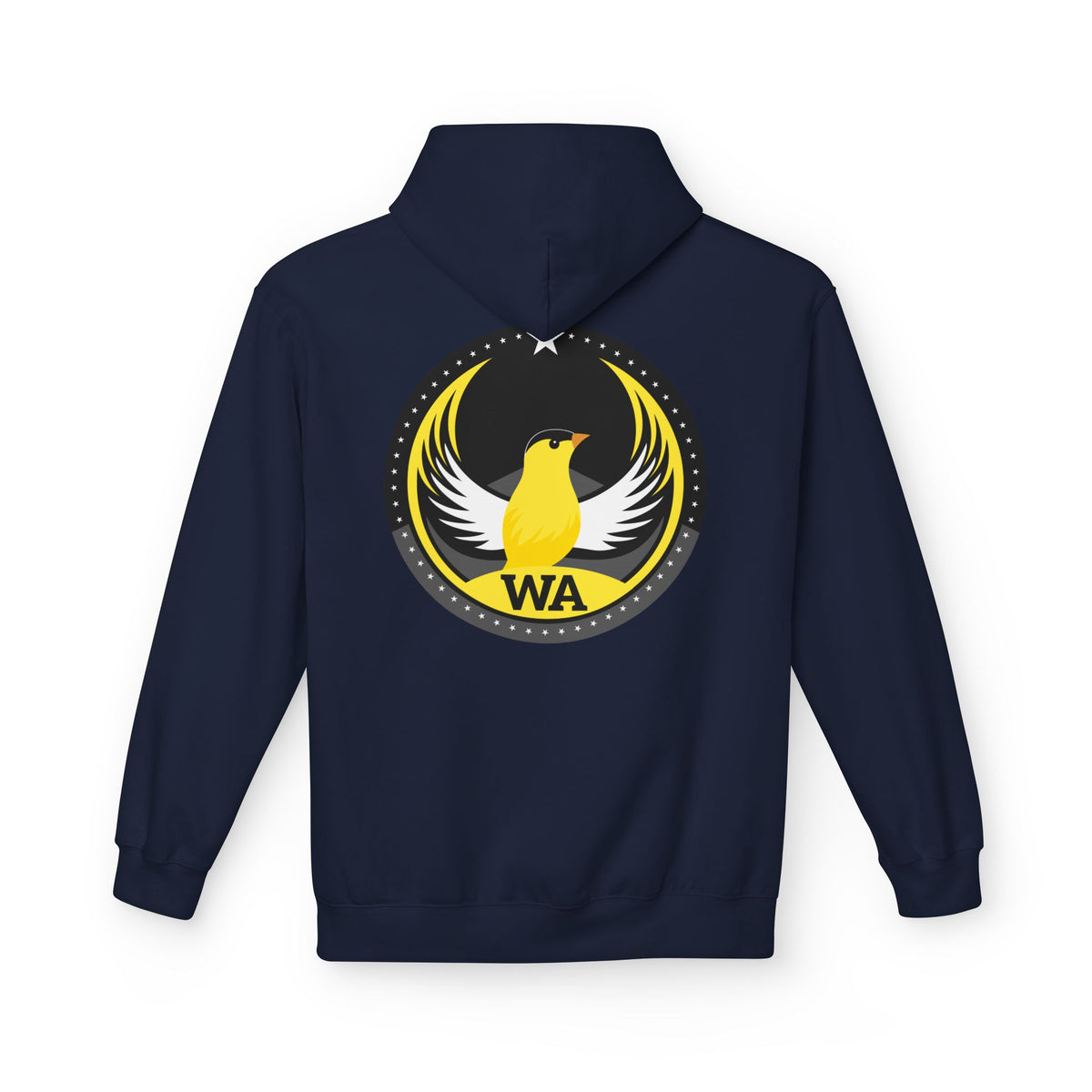 Bird Rebels Midweight Softstyle Fleece Hoodie – WA – Willow Goldfinch – Dark