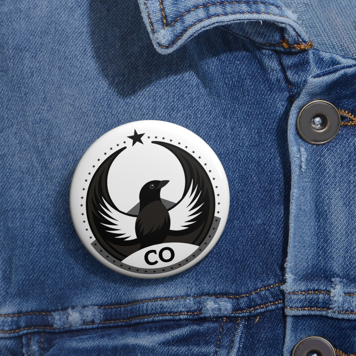 Bird Rebels Custom Pin Button – CO – Light