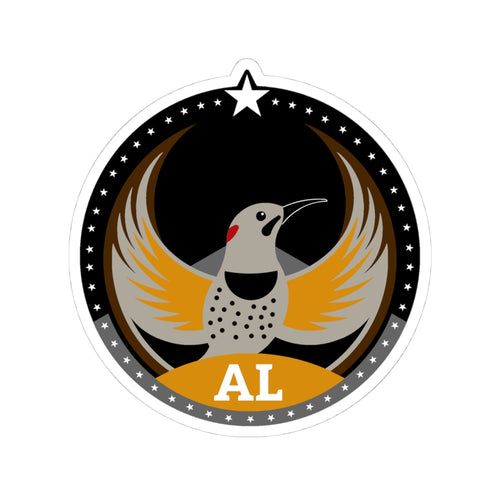 Alabama Yellowhammer Dark Kiss-Cut Sticker | Bird Rebels AL Community Pride Decal