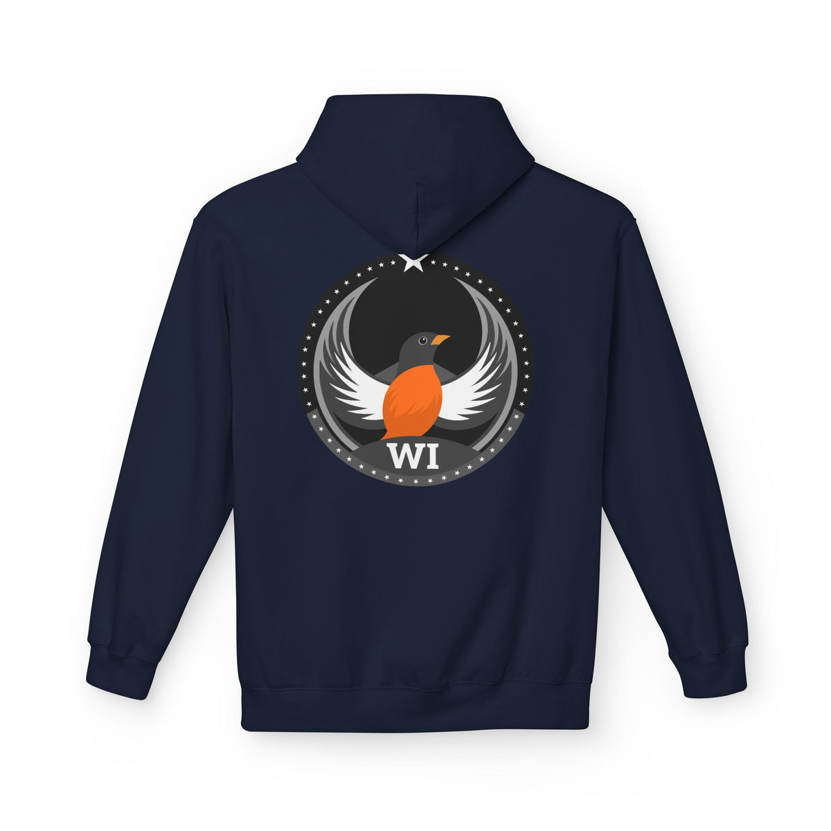 Bird Rebels Midweight Softstyle Fleece Hoodie – WI – Dark