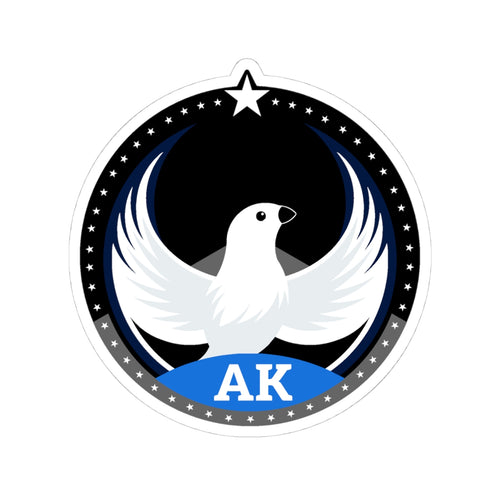 Alaska Willow Ptarmigan Dark Kiss-Cut Sticker | Bird Rebels AK Community Pride Decal