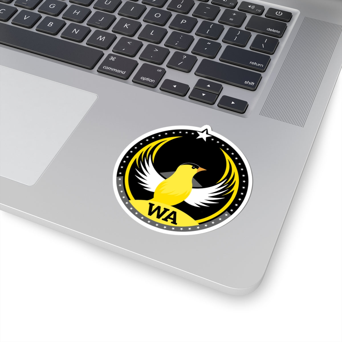 Washington American Goldfinch Dark Kiss-Cut Sticker | Bird Rebels WA Community Pride Decal