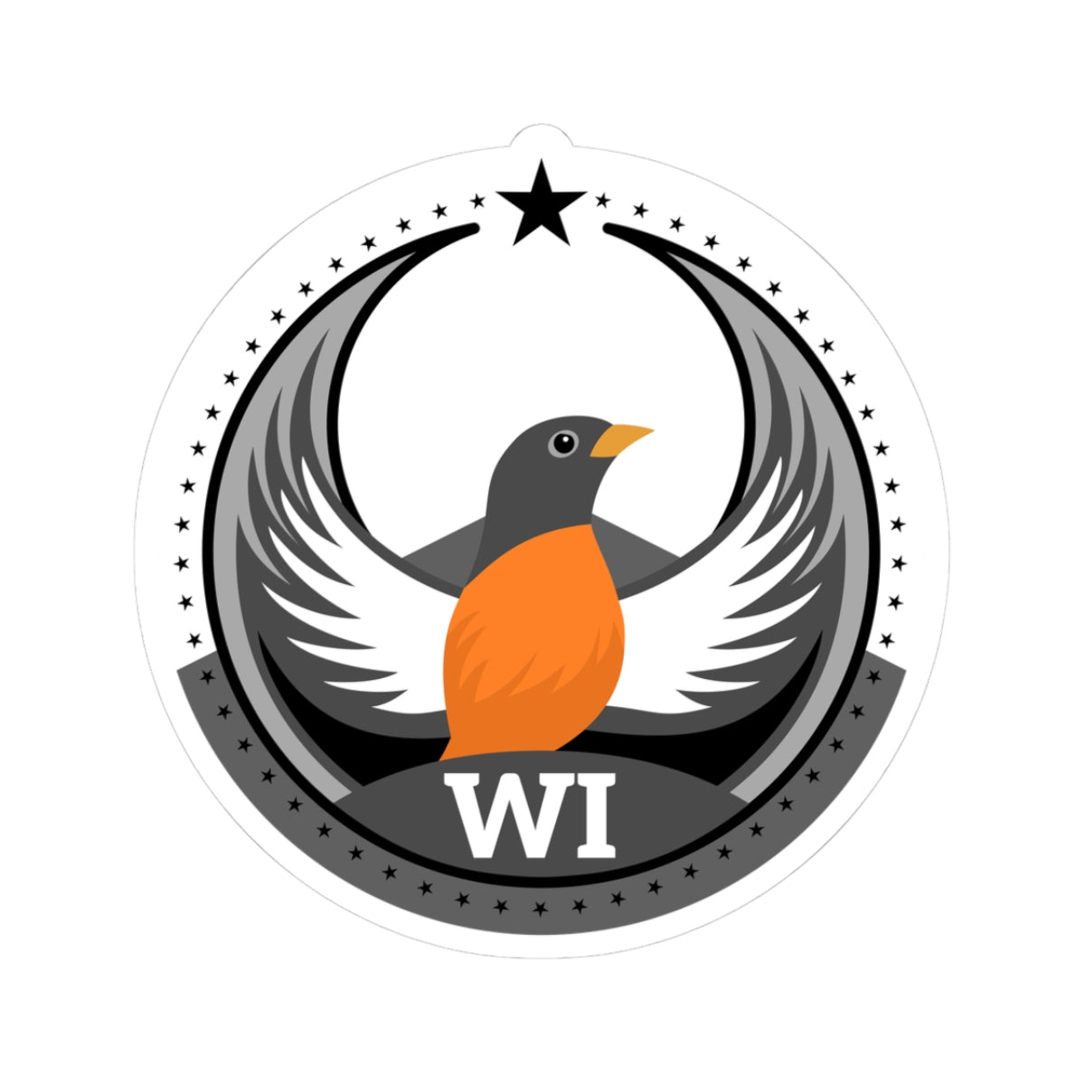 Bird Rebels Kiss-Cut Stickers – WI – Light
