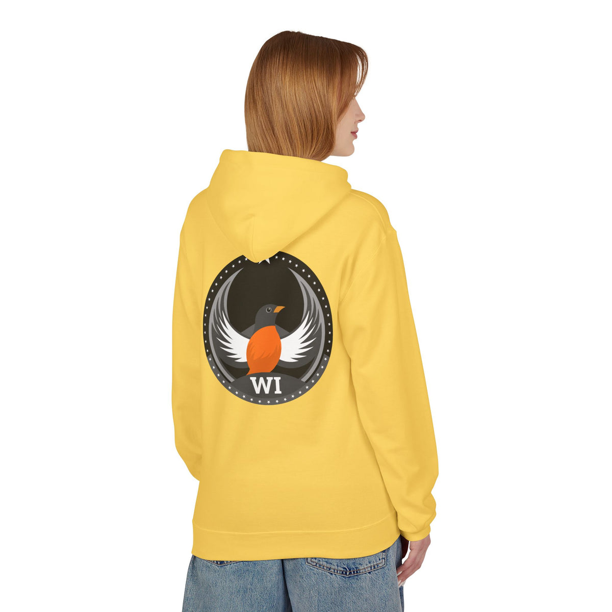 Bird Rebels Midweight Softstyle Fleece Hoodie – WI – Dark