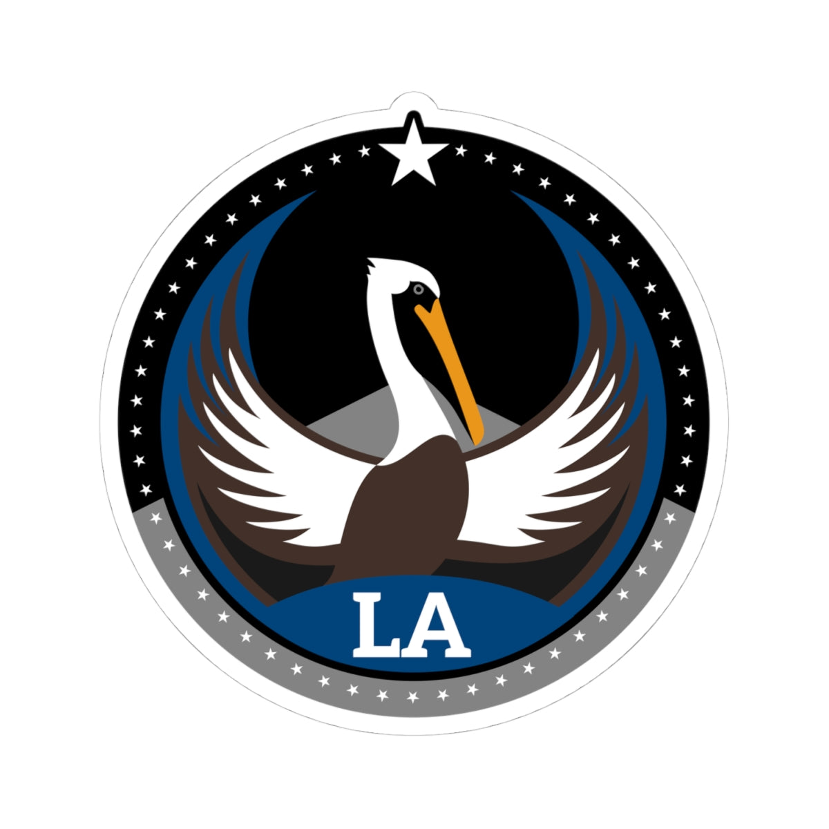Bird Rebels Kiss-Cut Stickers – LA – Dark