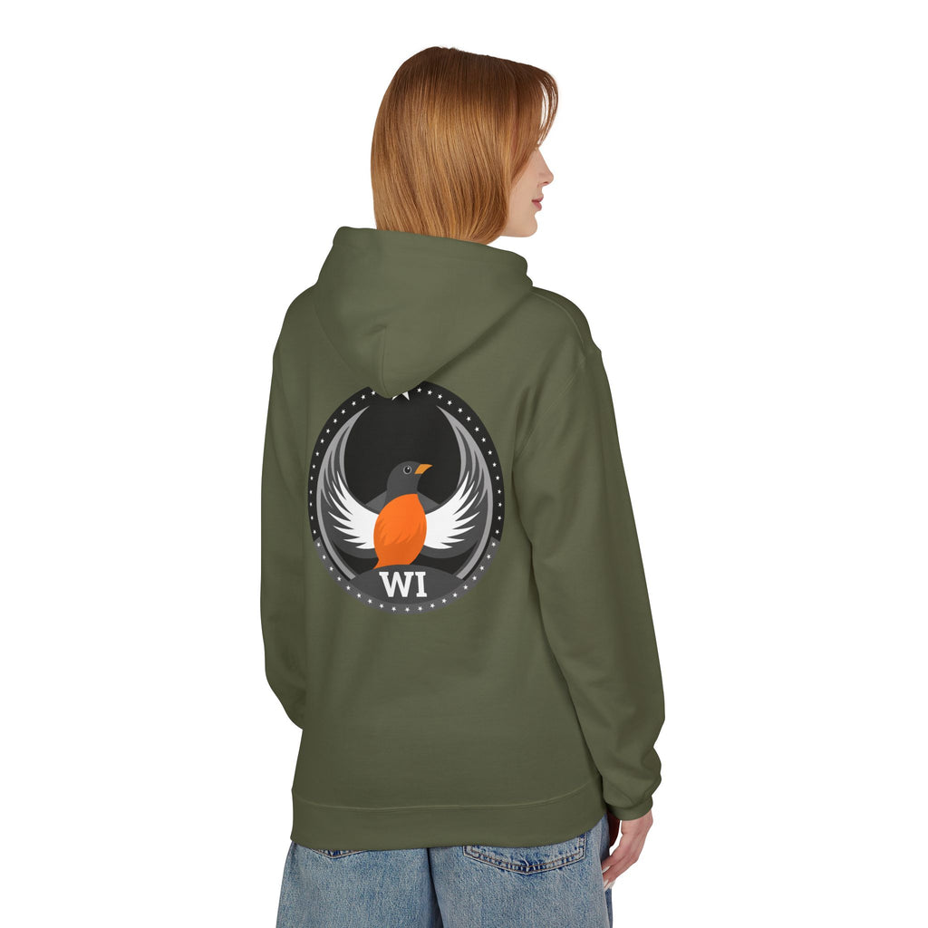 Bird Rebels Midweight Softstyle Fleece Hoodie – WI – Dark