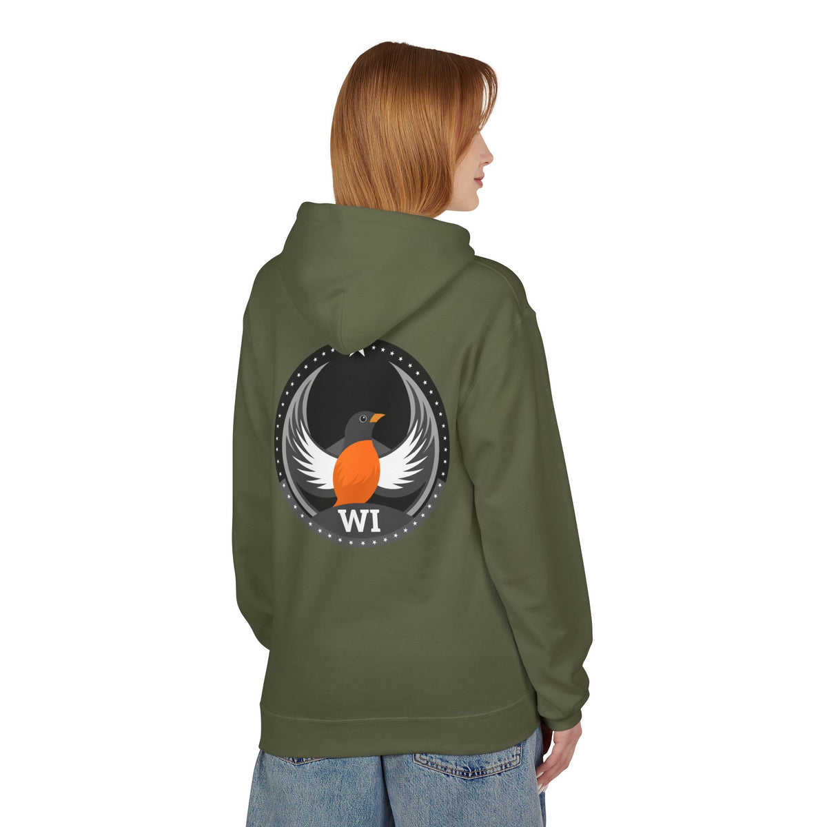 Bird Rebels Midweight Softstyle Fleece Hoodie – WI – Dark