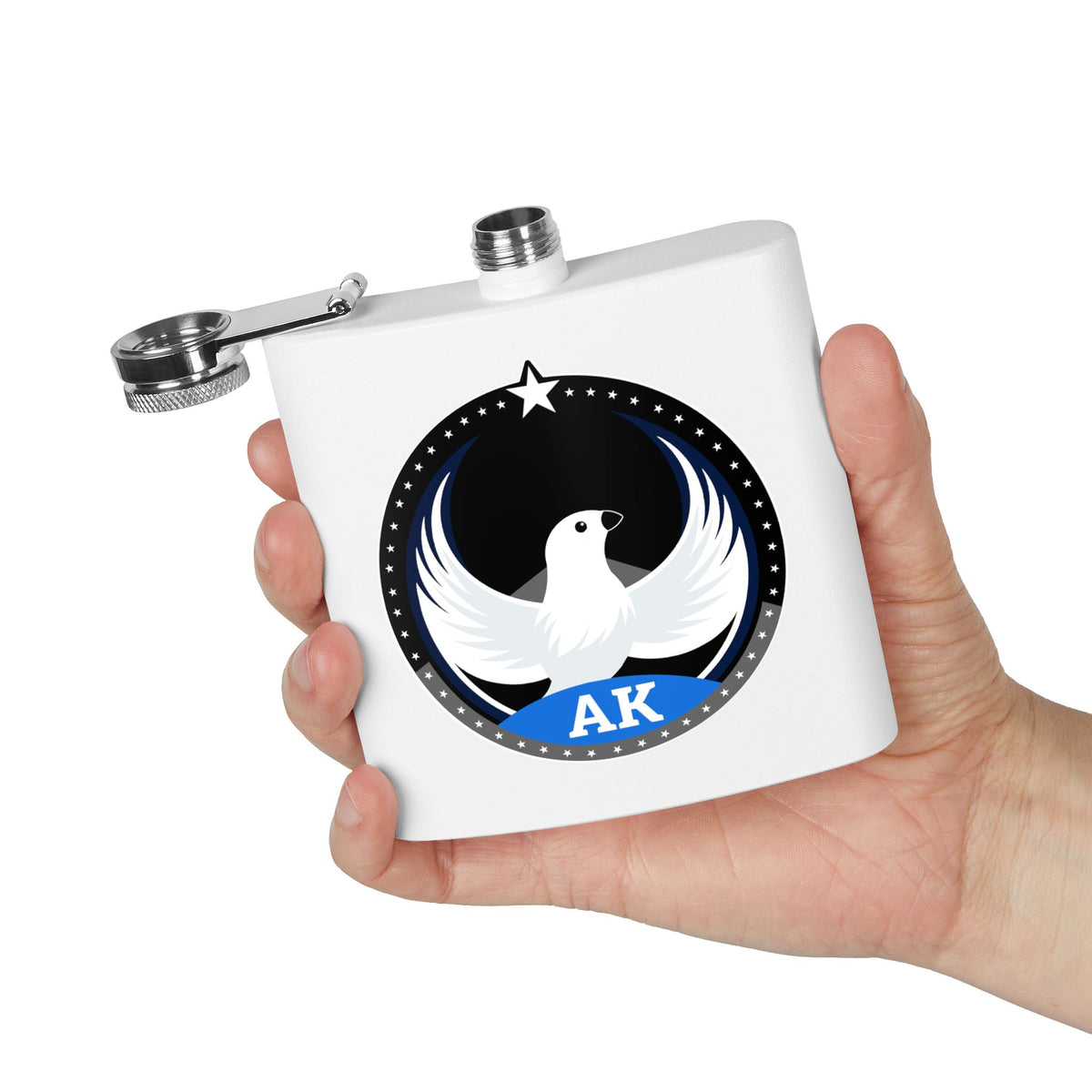 Bird Rebels 6oz Stainless Steel Flask – AK – Dark