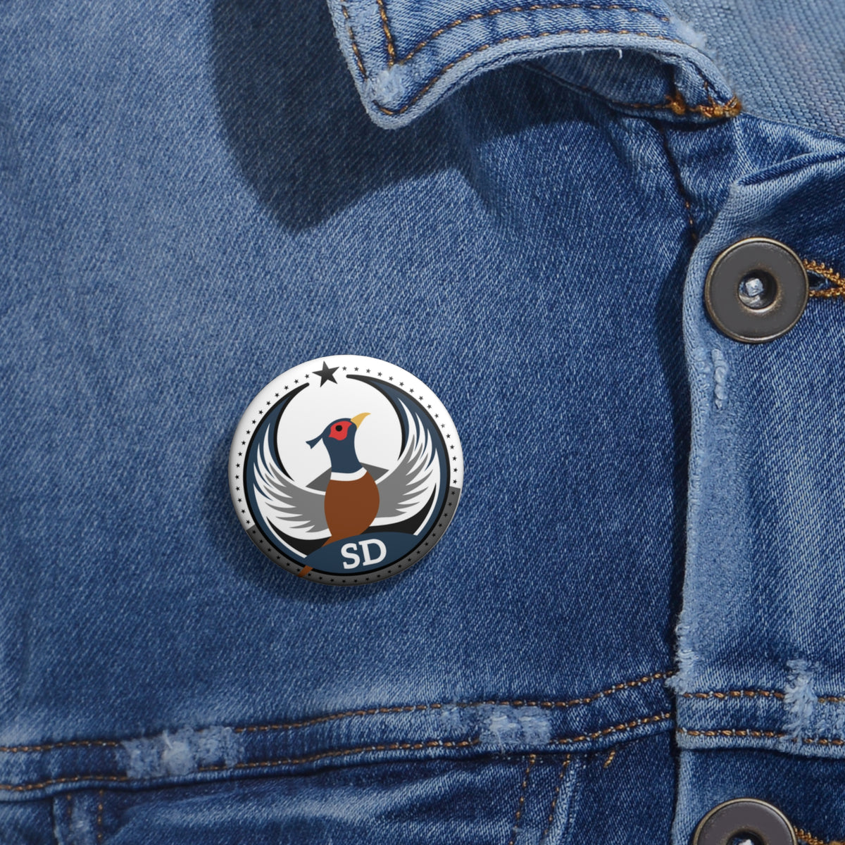 Bird Rebels Pin Button – SD – Light