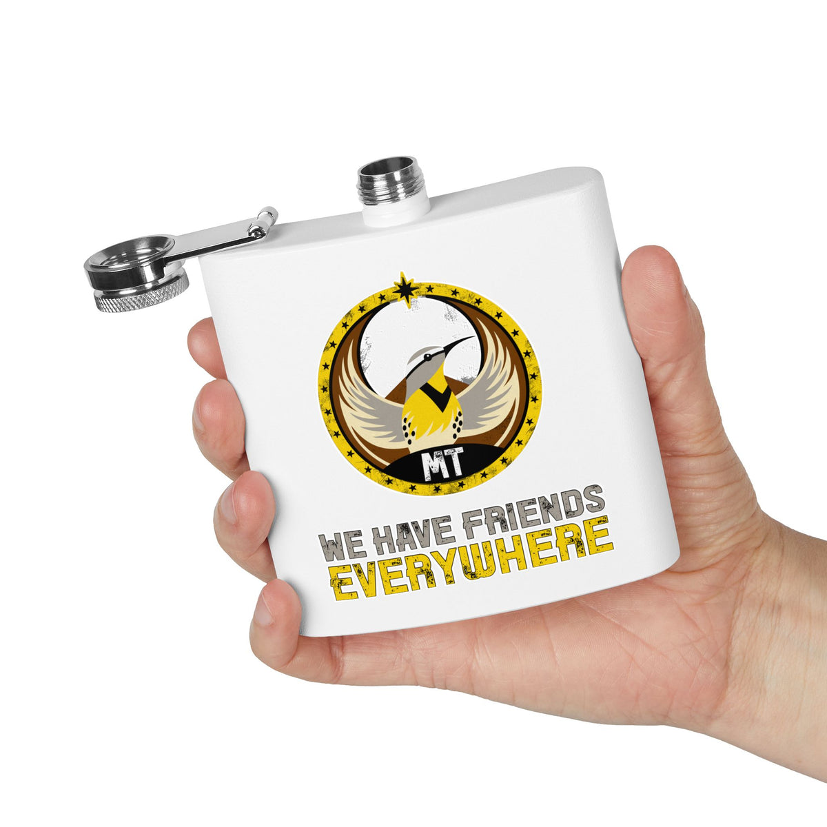 Montana Meadowlark Rebel Flask - 6oz. - MT - Friends Everywhere