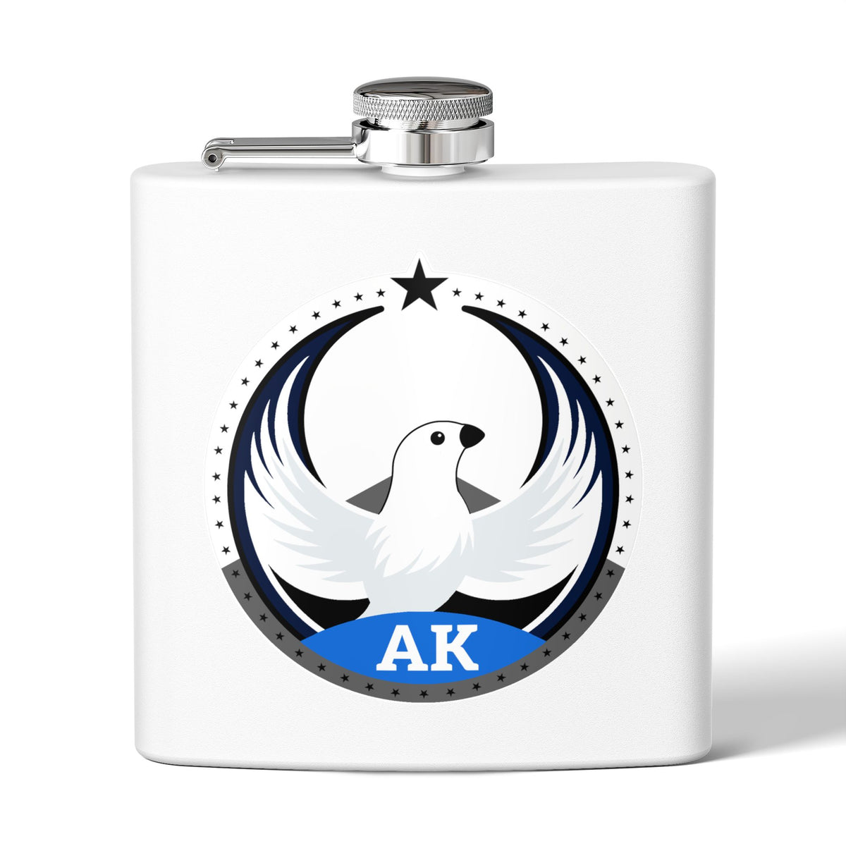 Bird Rebels 6oz Stainless Steel Flask – AK – Light