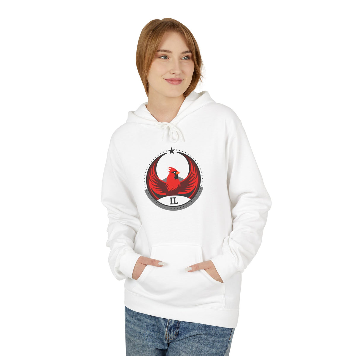 Bird Rebels Midweight Softstyle Fleece Hoodie – IL – Light