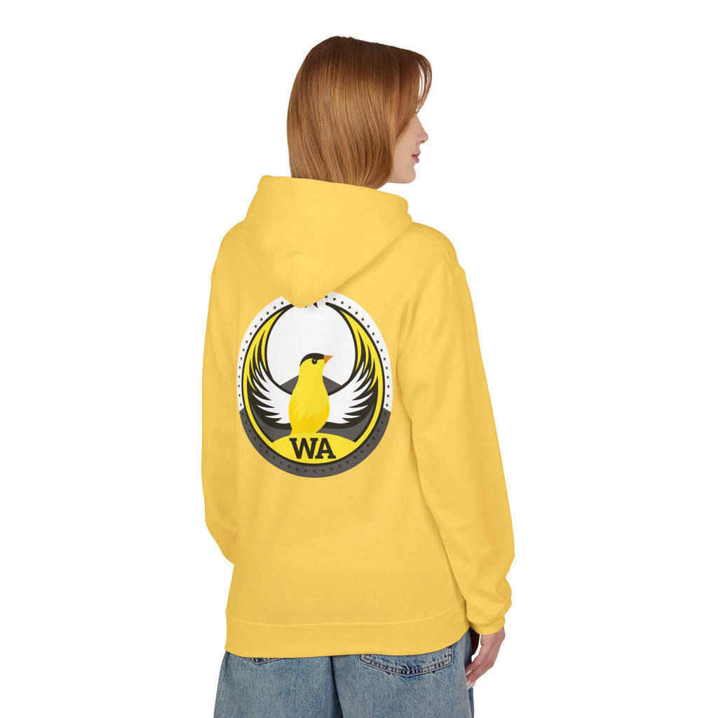 Bird Rebels Midweight Softstyle Fleece Hoodie – WA – Willow Goldfinch – Light