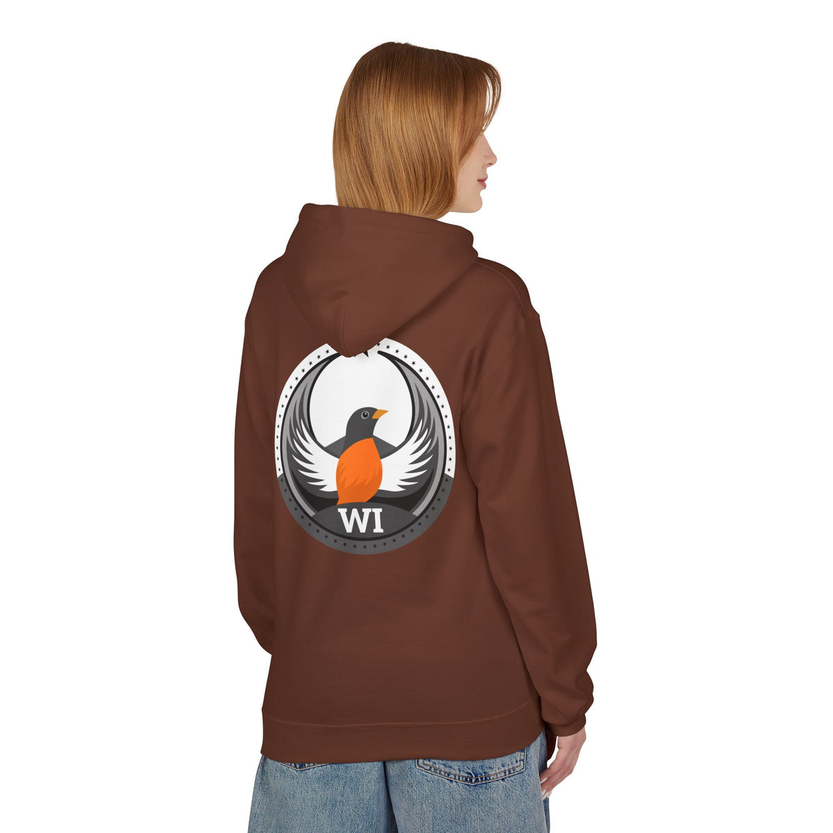 Bird Rebels Midweight Softstyle Fleece Hoodie – WI – Light
