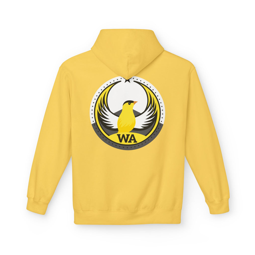 Bird Rebels Midweight Softstyle Fleece Hoodie – WA – Willow Goldfinch – Light