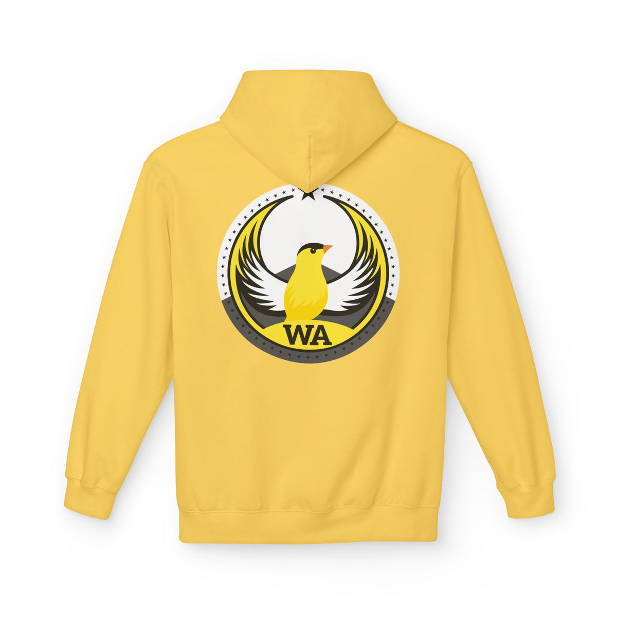 Bird Rebels Midweight Softstyle Fleece Hoodie – WA – Willow Goldfinch – Light